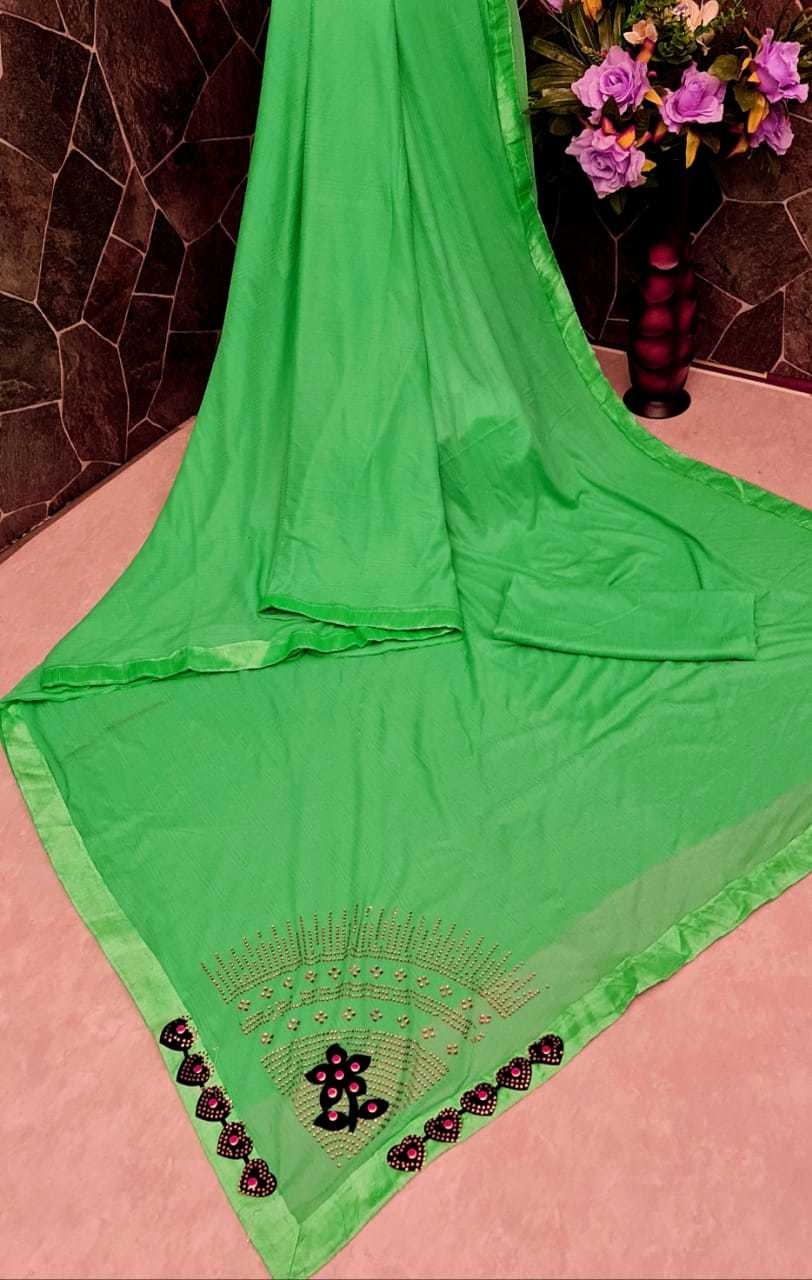 Saree Collection - Georgette Material, Casual Dress Type, Beautiful Plain Colors | Breathable, Washable, Customized Logo, Available In Bulk