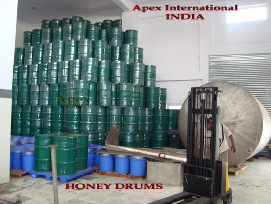 Natural Honey - 300 Kgs Epoxy Coated Steel Drums, 30 Kgs Food Grade Hdpe Cans | Organic Liquid Sweetener, Antioxidant Rich, Culinary & Skincare Uses