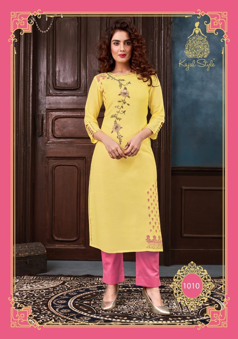 Dry Cleaning Fashion Saga Vol 1 Muslin With Khatli Work Kurti With Pent