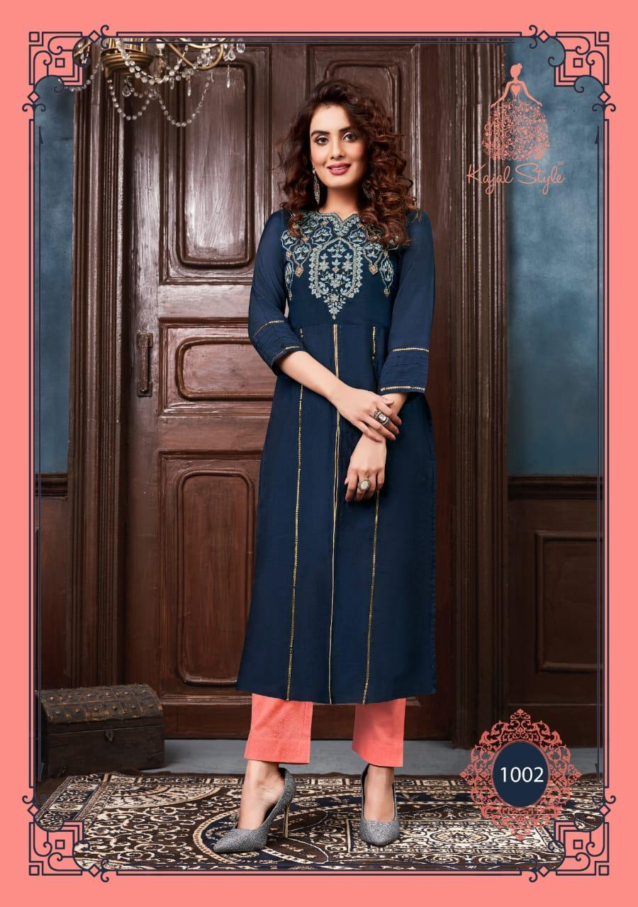 Dry Cleaning Fashion Saga Vol 1 Muslin With Khatli Work Kurti With Pent