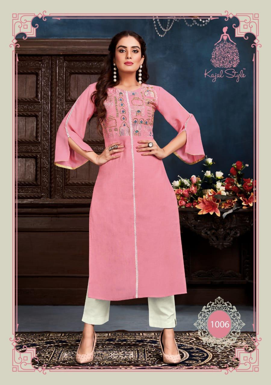 Dry Cleaning Fashion Saga Vol 1 Muslin With Khatli Work Kurti With Pent