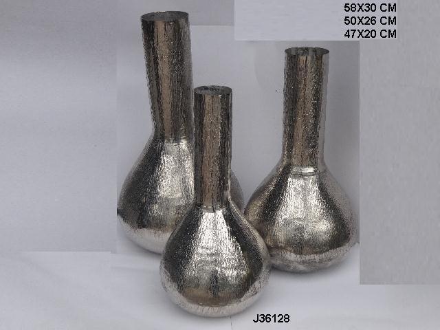 Hammered Aluminium Flower Vase - 50cm Height, 29cm Top Diameter | Customized Sizes, Mirror Polished Finish In Rose Gold And Antique Brass