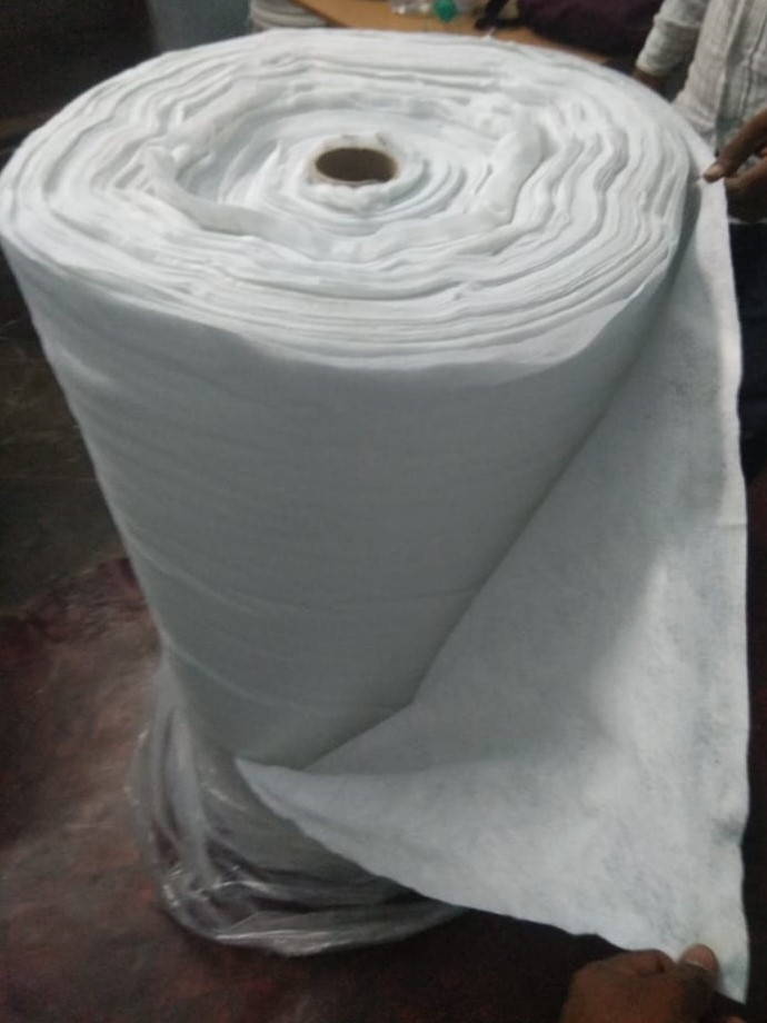 Non Woven Geotextile Fabric - 70 Gsm, 200m Length, White Color, 1mm Thickness - Waterproof Membrane, High Permeability, Uv Resistant, Flame Retardant, Filtering, Softness