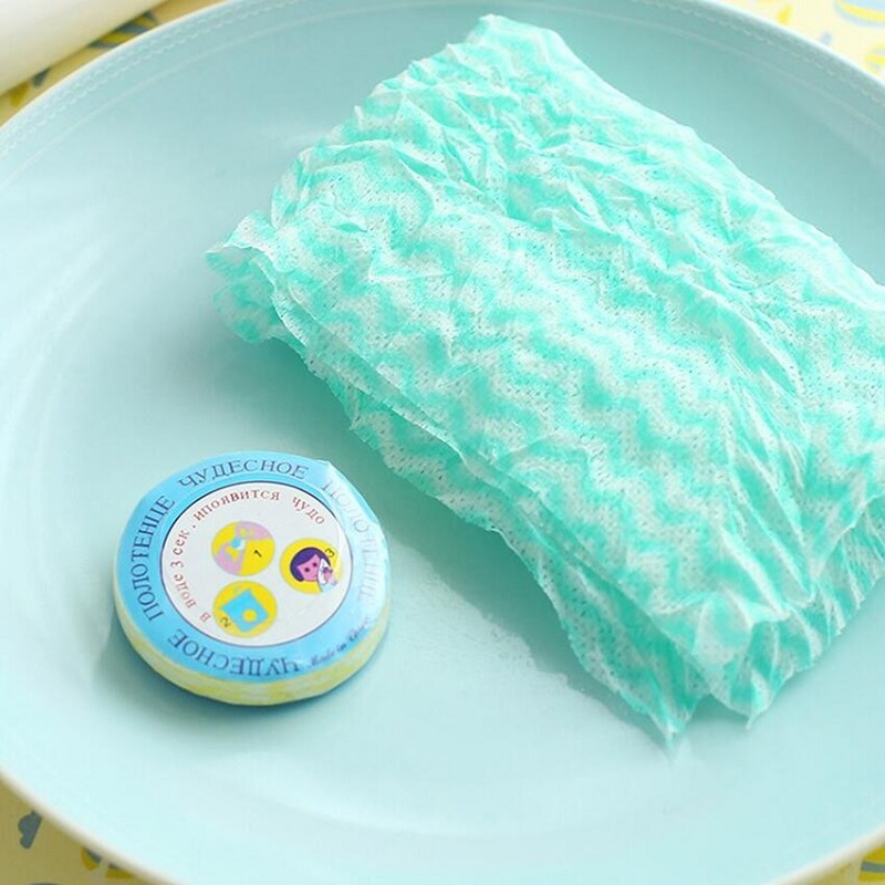 Printed Kitchen Tissue Set - 10 Pcs Polyester & Cotton Blend, 4.4x0.7 Cm Dimensions, Random Shades