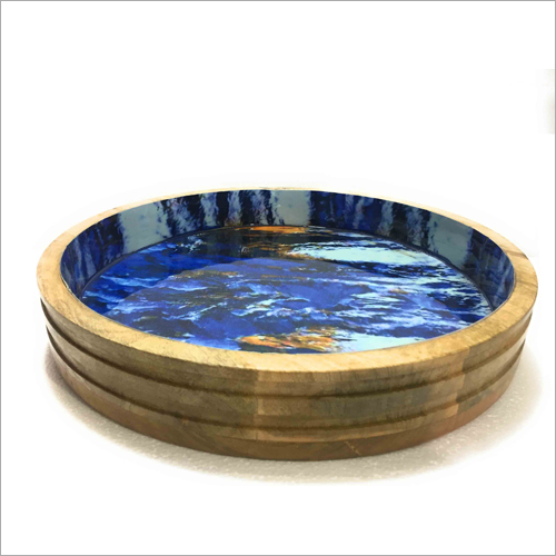 लैक्क्वेर्ड एपॉक्सी राउंड ट्रे