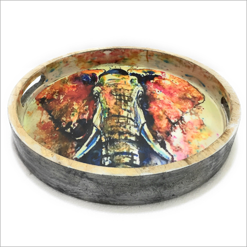 लैक्क्वर्ड एपॉक्सी एलिफेंट ट्रे