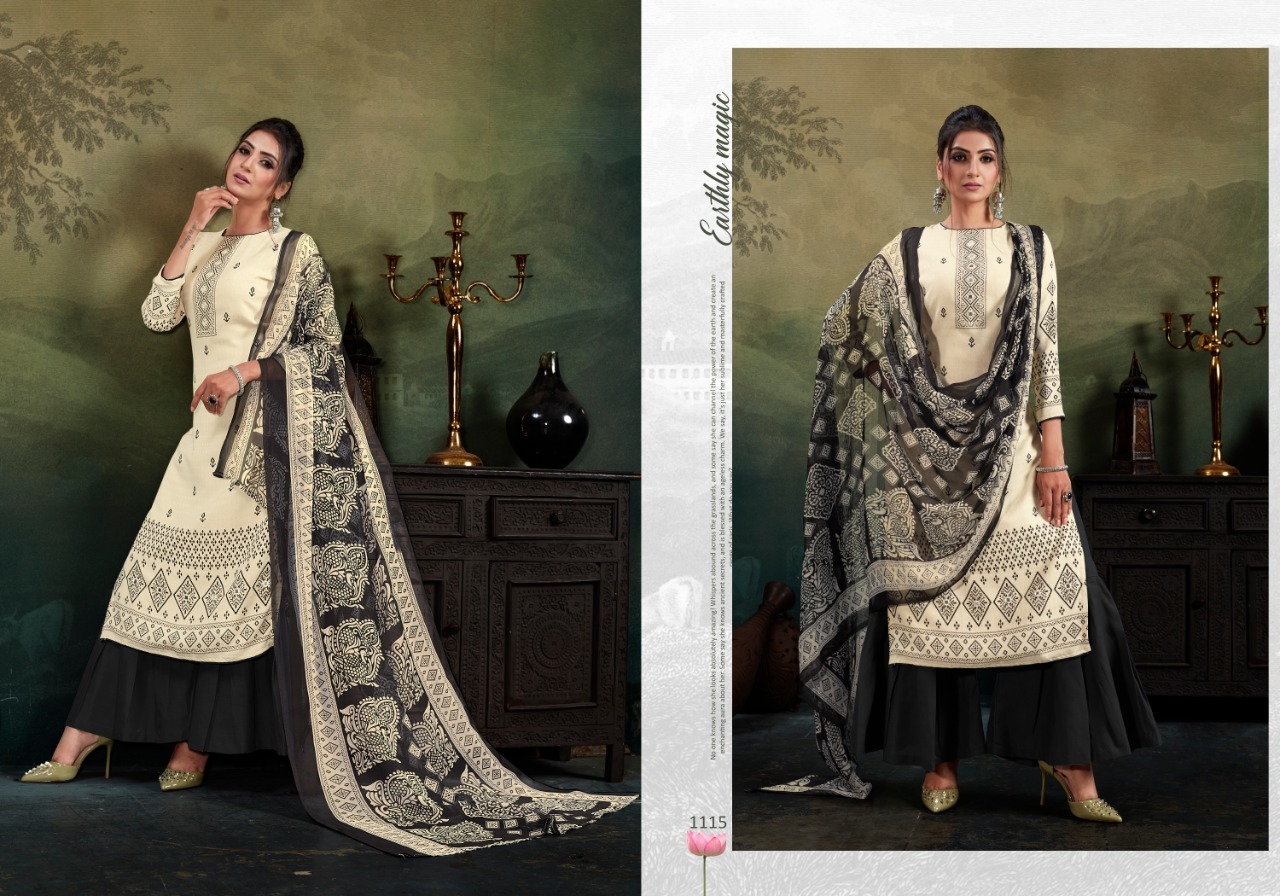 Ragini Pashmina Printed Suits - Pure Pashmina With Mirror Work, Pure Bemberg Dupatta | Washable, Suitable For All Seasons