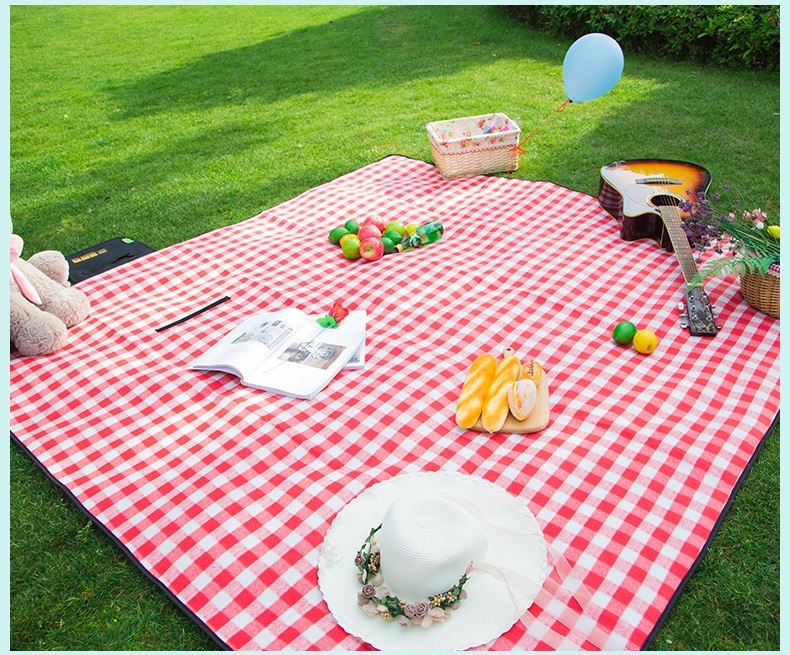 150 X 100 Cm Heavy Quality Picnic Mat - Pvc Material, 400 G Weight | Random Shade, Compact Packing Size: 21.5 X 15 X 5.5 Cm