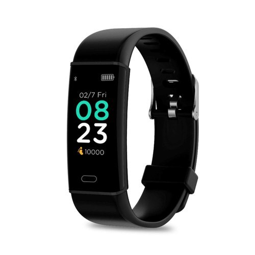 Black Pebble Kardio + Fitness Tracker With Heart Rate And Bp Monitoring