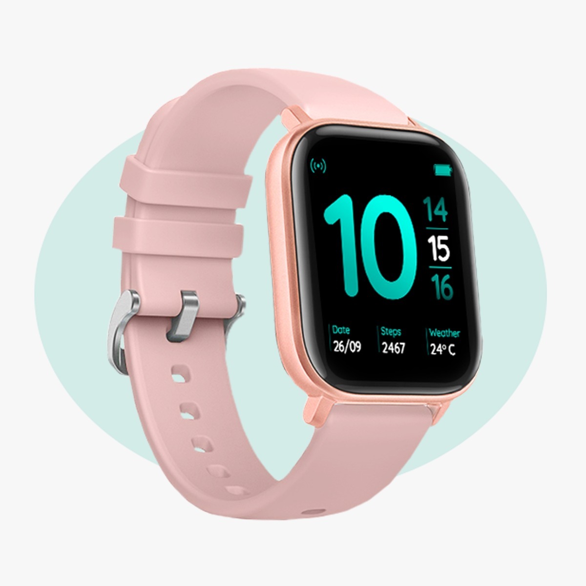 Black | Rose Gold Pebble Pace Fitness Tracker