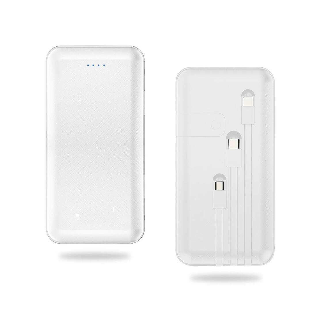 3 In 1 Built In Cable With Mobile Stand 10000mah Power Bank