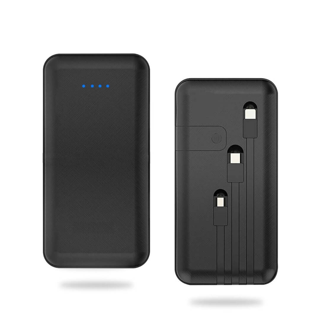 3 In 1 Built In Cable With Mobile Stand 10000mah Power Bank
