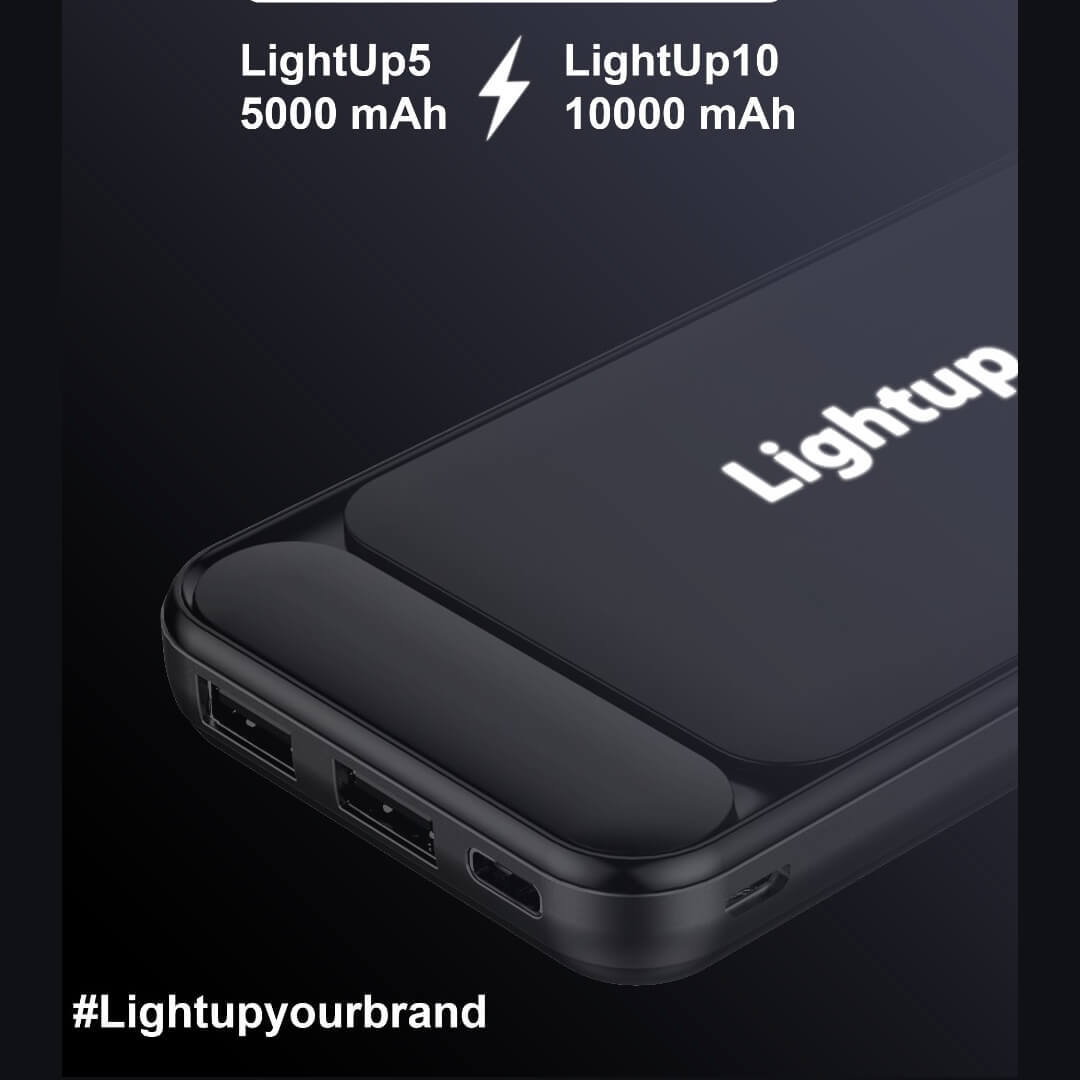 Light Up 10000mah Power Bank
