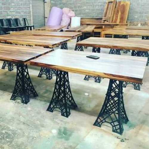 लोहे की लकड़ी खाने की मेज