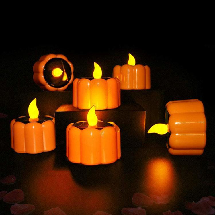 Yellow Garden Decorative Outdoor Led Flower Tea Diwali Diya Waterproof Lamps