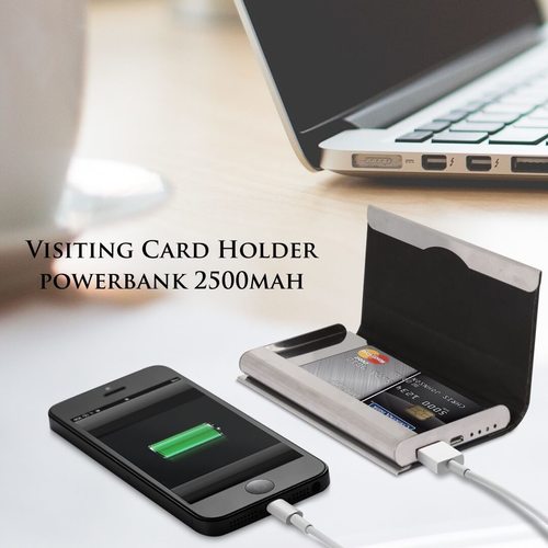 विजिटिंग कार्ड होल्डर पावरबैंक 2500mah