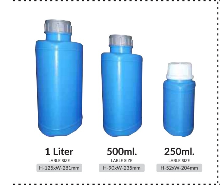 Plastic Pesticide Bottle - Synthetic Plastic, Round Shape, Easy Open End, Capacity: 3 Pcs/min | Durable, Chemical-resistant, 1 Month Warranty
