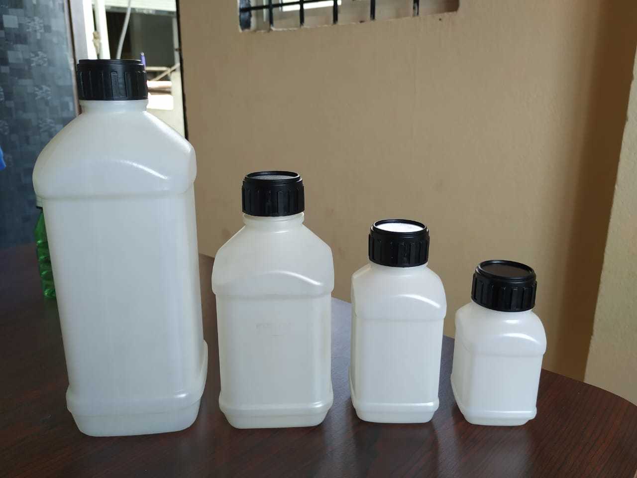Plastic Pesticide Bottle - Synthetic Plastic, Round Shape, Easy Open End, Capacity: 3 Pcs/min | Durable, Chemical-resistant, 1 Month Warranty