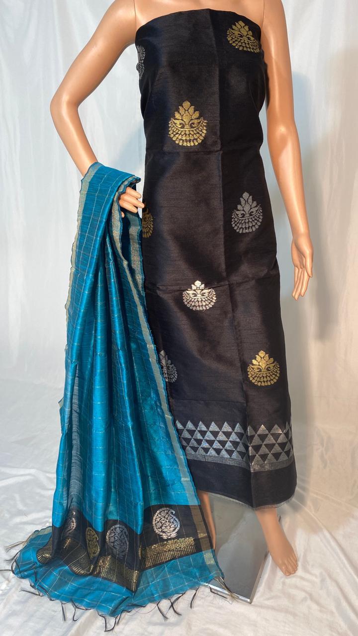 Indian Beautifull Poly Dupion Raw Silk Kurti