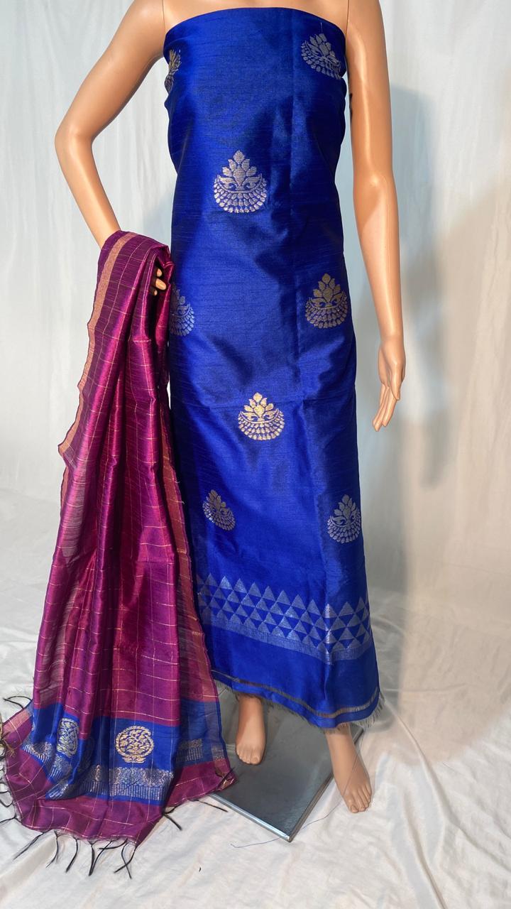 Indian Beautifull Poly Dupion Raw Silk Kurti