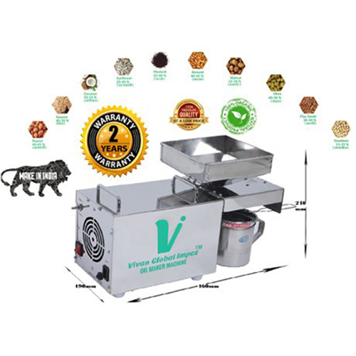 अर्ध-स्वचालित वीजीआई ऑयल एक्सट्रैक्टर मशीन 400W