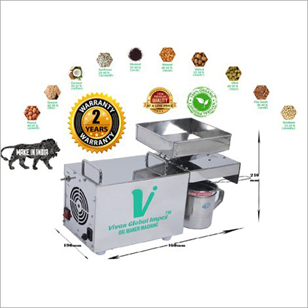 सेमी-ऑटोमैटिक ऑयल प्रेस मशीन 400W