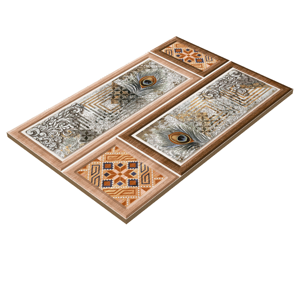 Ceramic Wall Tiles - 12x18 Mm | Multi-color, Acid-resistant, Glossy Finish, Polished Surface, Durable Design