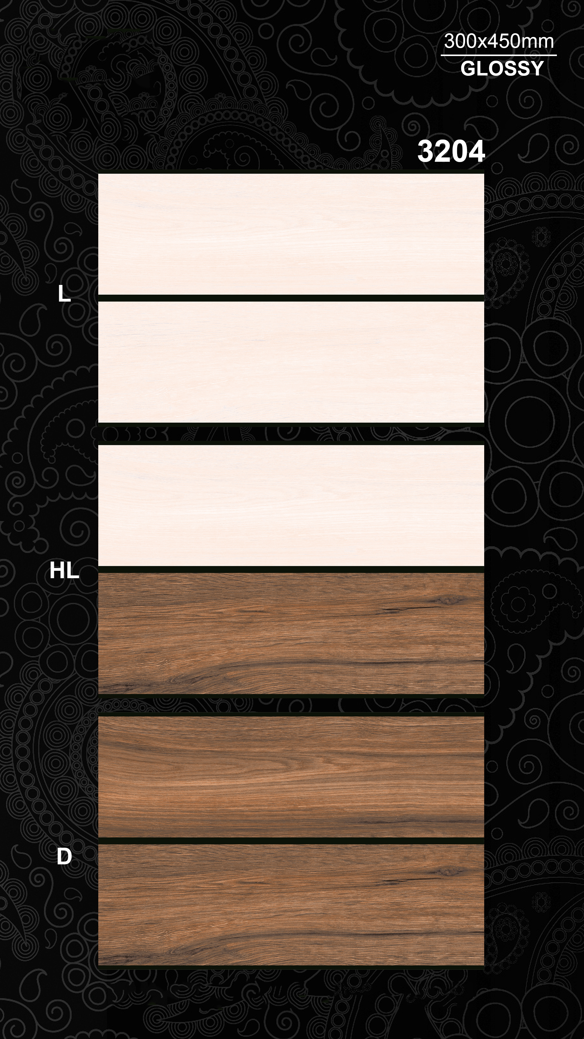 Any Color New Look 300x450mm Digital Printing Wall Tiles