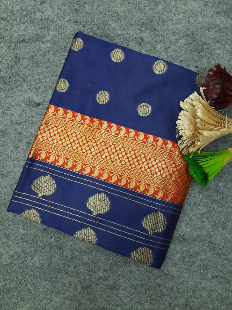 Multi Colour Banarasi Silk