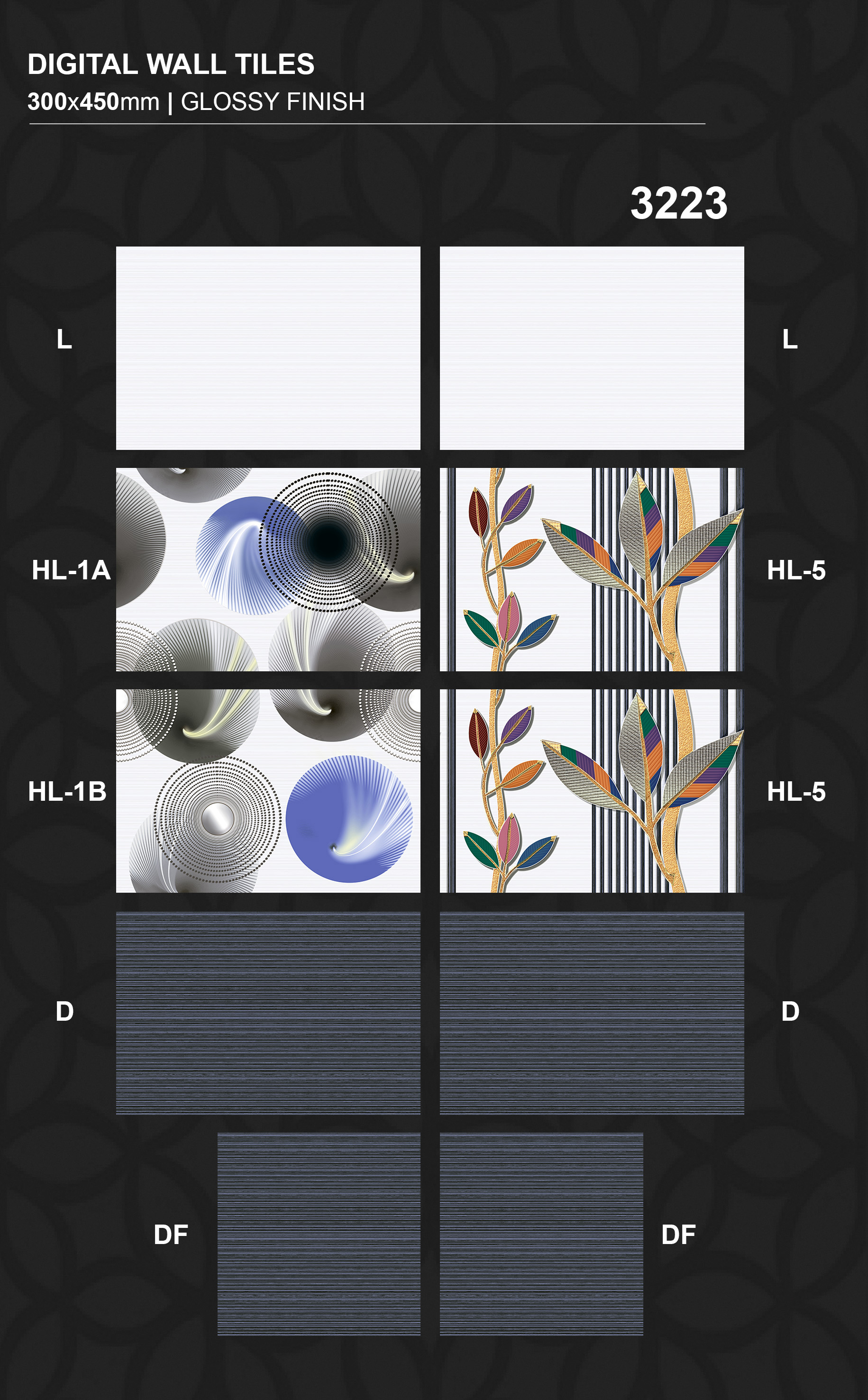 Ceramic Wall Tiles - 300x450mm, Glossy Finish With Acid-resistant And Wear-resistant Qualities