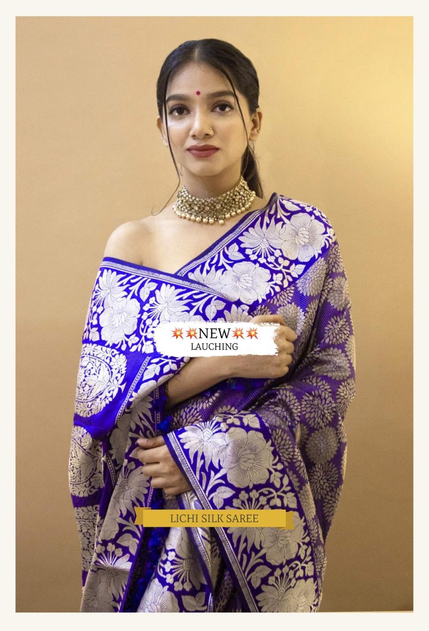 Multi Colour Wear This Banarasi Drape For Your Wedding Functions