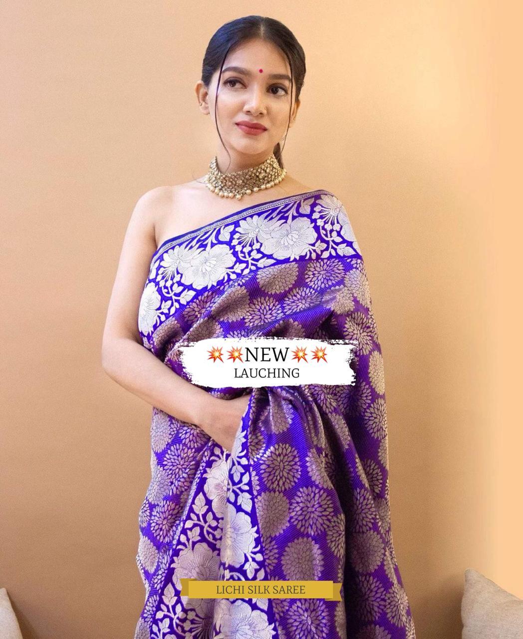 Multi Colour Wear This Banarasi Drape For Your Wedding Functions