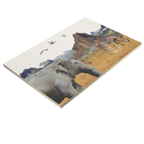 Digital Printed Glazed Ceramic Wall Tiles - 12x18 Inches, Multi-Color | Acid-Resistant, Heat Insulation, Wear-Resistant, Polished Surface, 8mm Thickness