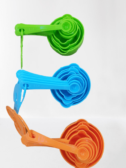 8 Pcs Measuring Spoon Set - Plastic, 16 X 12 X 9 Cm, Random Colors | Essential Kitchen Tool For Accurate Ingredient Measurement