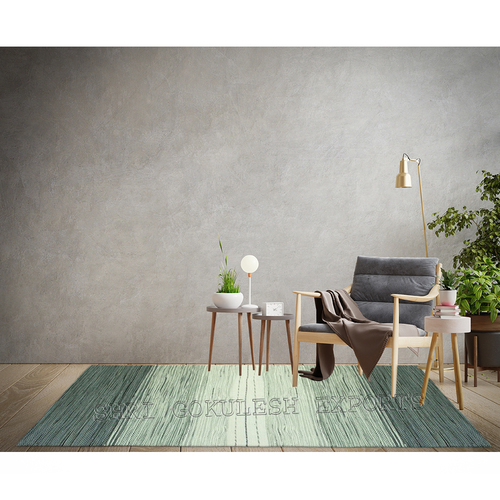 Handwoven Cotton Rugs Back Material: Woven Back
