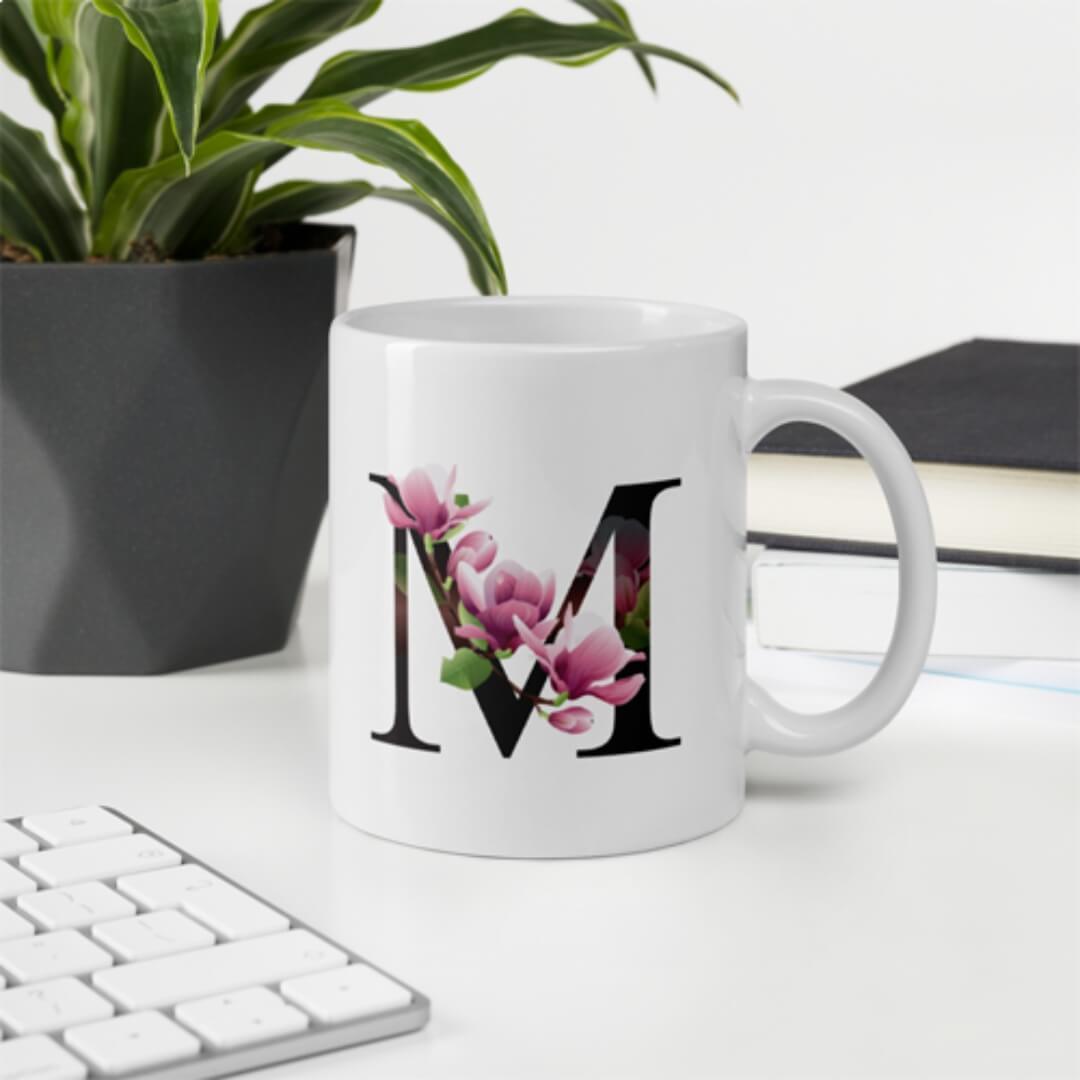 White Ceramic Coffee Mug - Super Ceramic Material, Multicolor | Lead-free, Microwave & Dishwasher Safe, Sturdy Design, Perfect Grip Handle