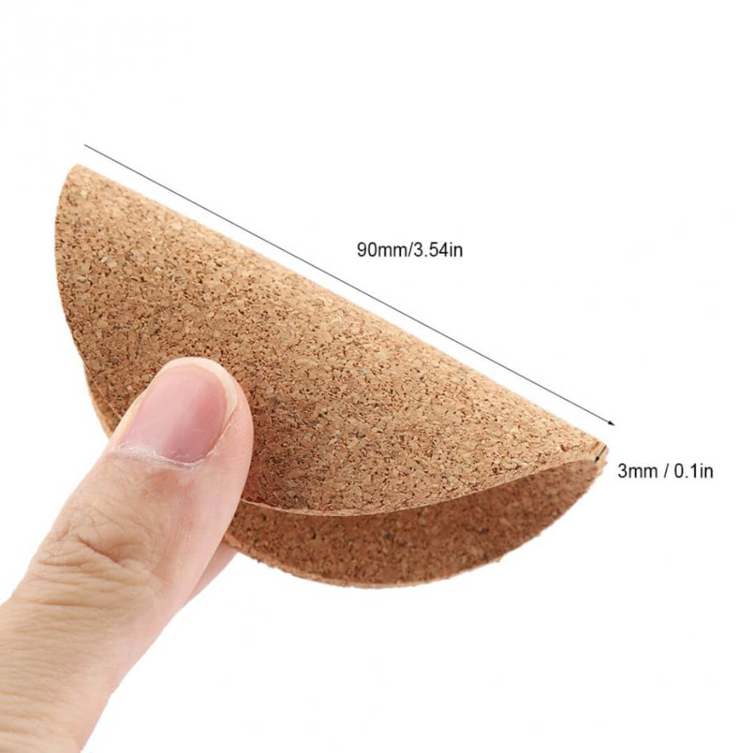 Catchable Cork Coasters - Durable Absorbent Material, Set Of 12 Round Coasters For Drink Protection And Rustic Home Decor