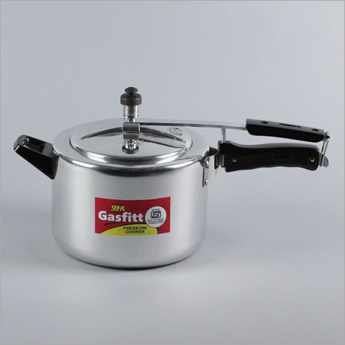 Kitchen Pressure Cooker - Aluminum, 5 Liters, 28x24x18 Cm | Lightweight 1.5 Kg, Bakelite Handle, 1 Year Warranty