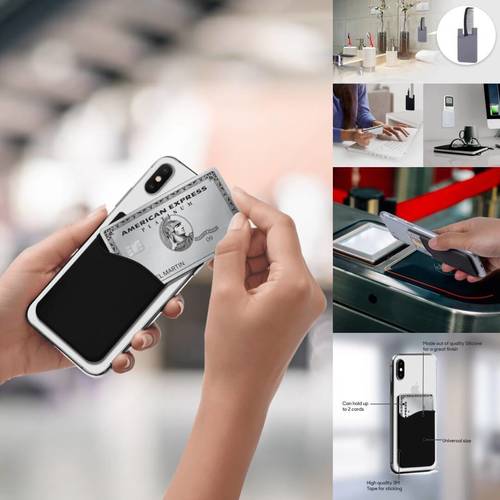 सिलिकॉन स्टिकेबल वॉलेट केस