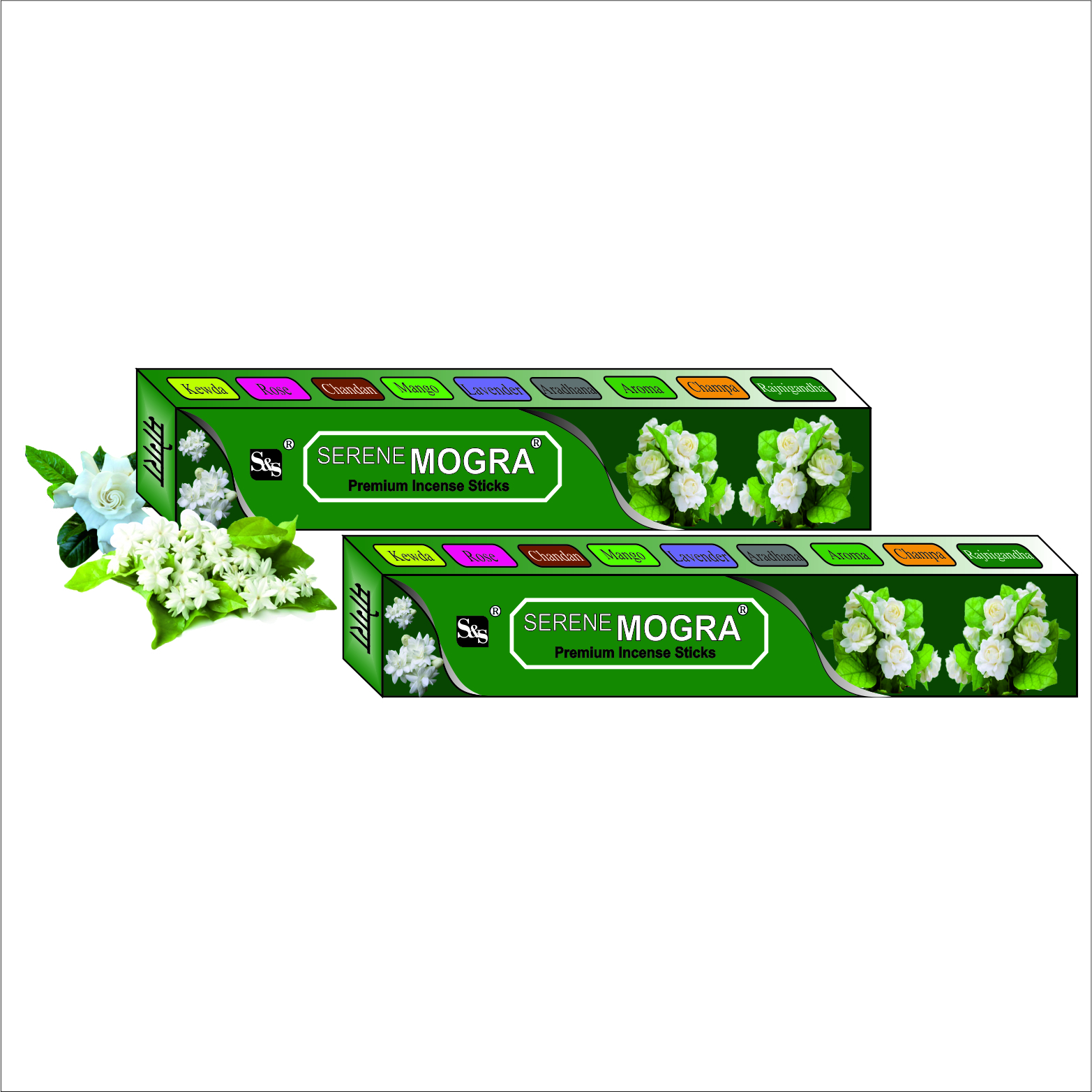 Mogra Premium Incense Sticks Burning Time: 1:30 Hours
