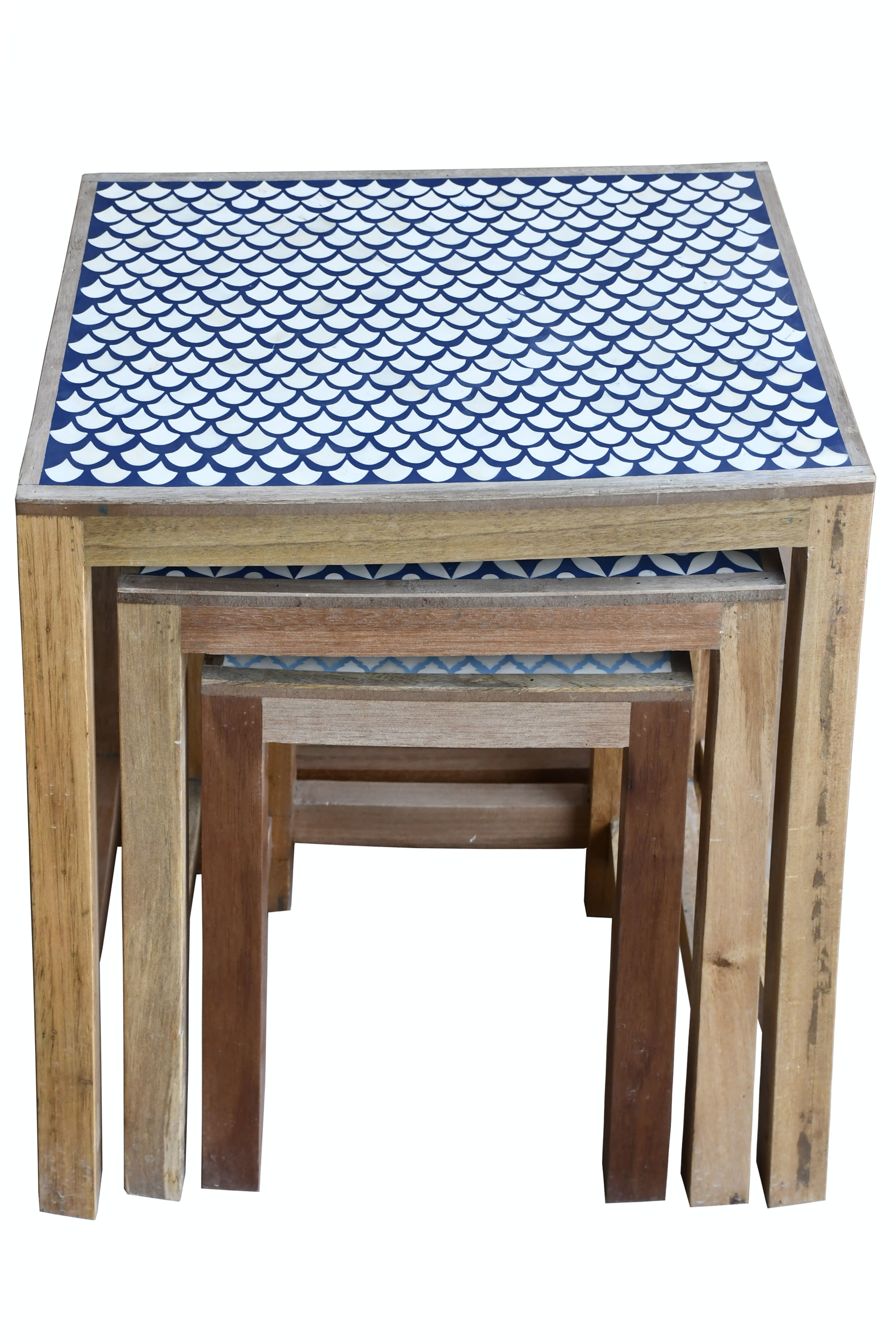 Furniture Bone Inlay Nesting Table
