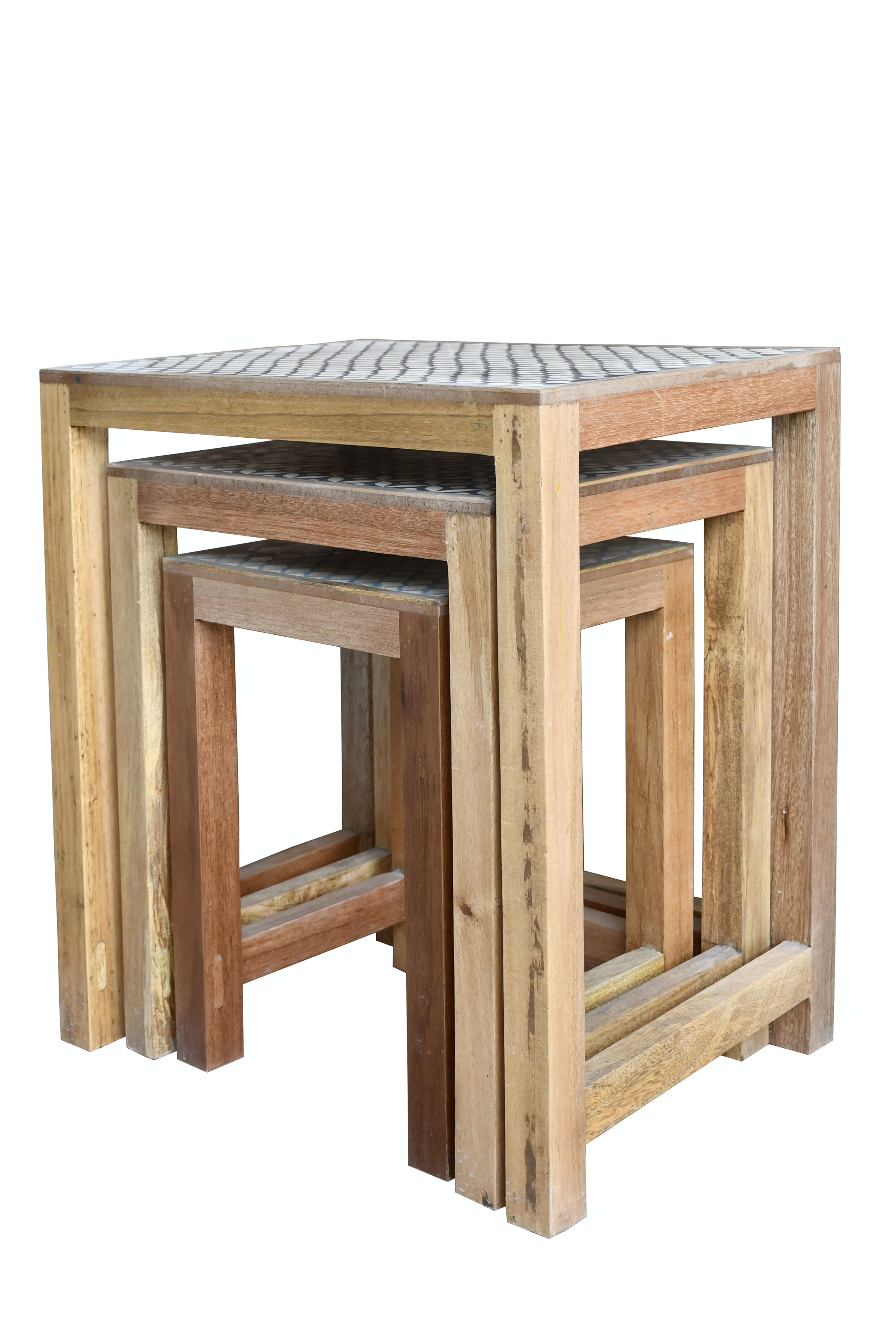 Furniture Bone Inlay Nesting Table