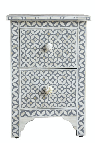 2 दराज के साथ फर्नीचर बेडसाइड बोन