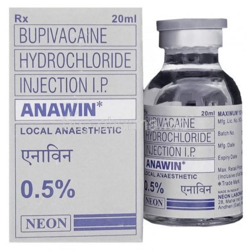Bupivacaine Hydrochloride Injection - 0.25% & 0.5% Liquid Formulation | Local and Regional Anesthesia, Suitable for Adults and Aged Persons