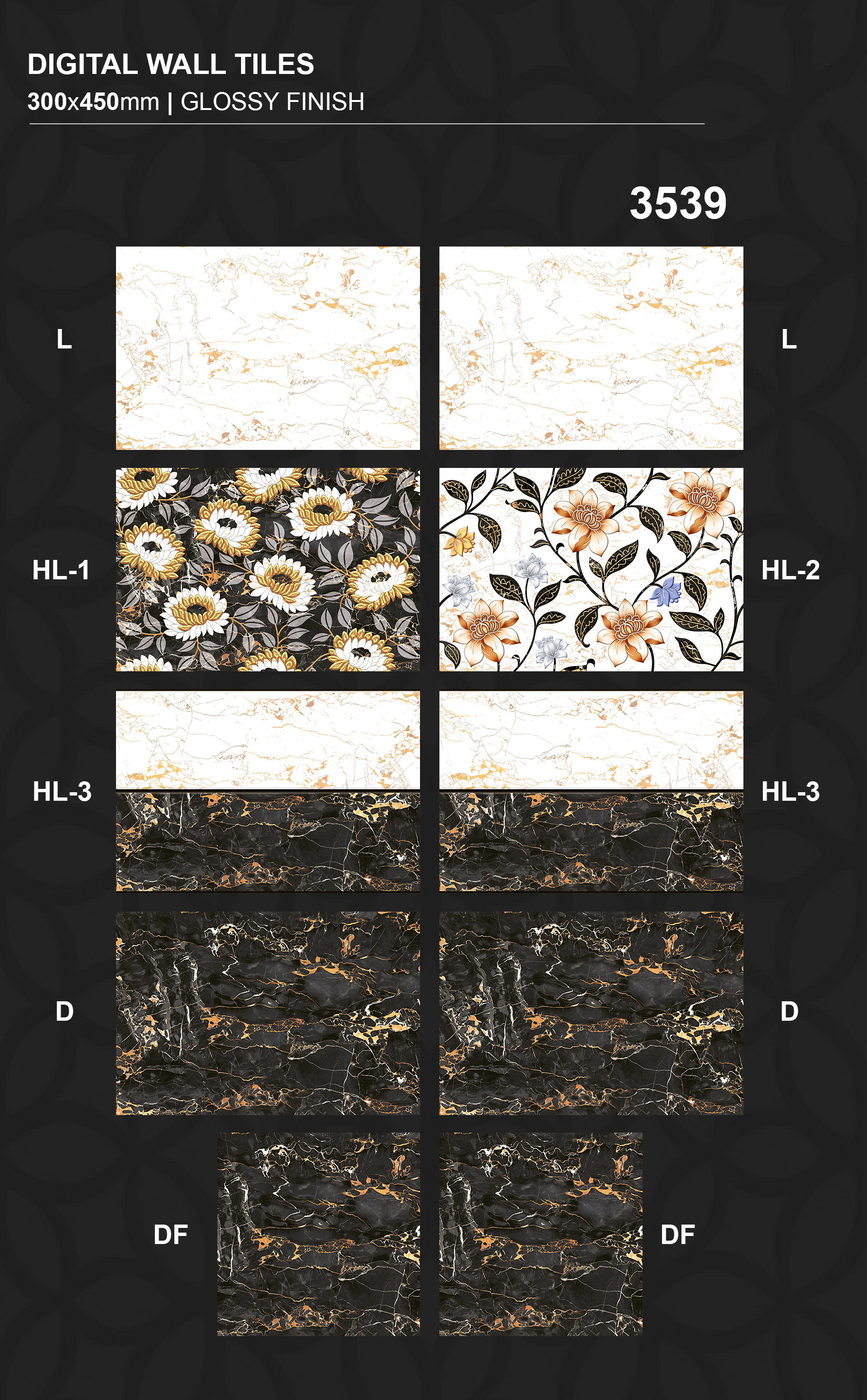 Ceramic Wall Tiles - 12x18 Mm Glossy Finish | Multi-color, Acid-resistant, Antibacterial, Wear-resistant, 8mm Thickness
