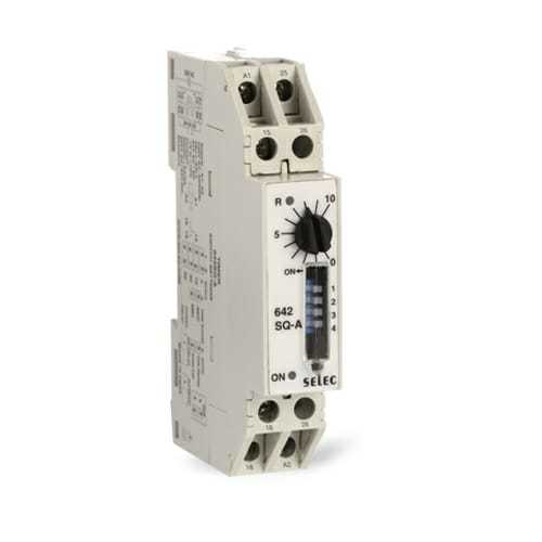 642Sq-A On Interval Timer, 2 Functions 8 Time Ranges Selec Usage: Industrial