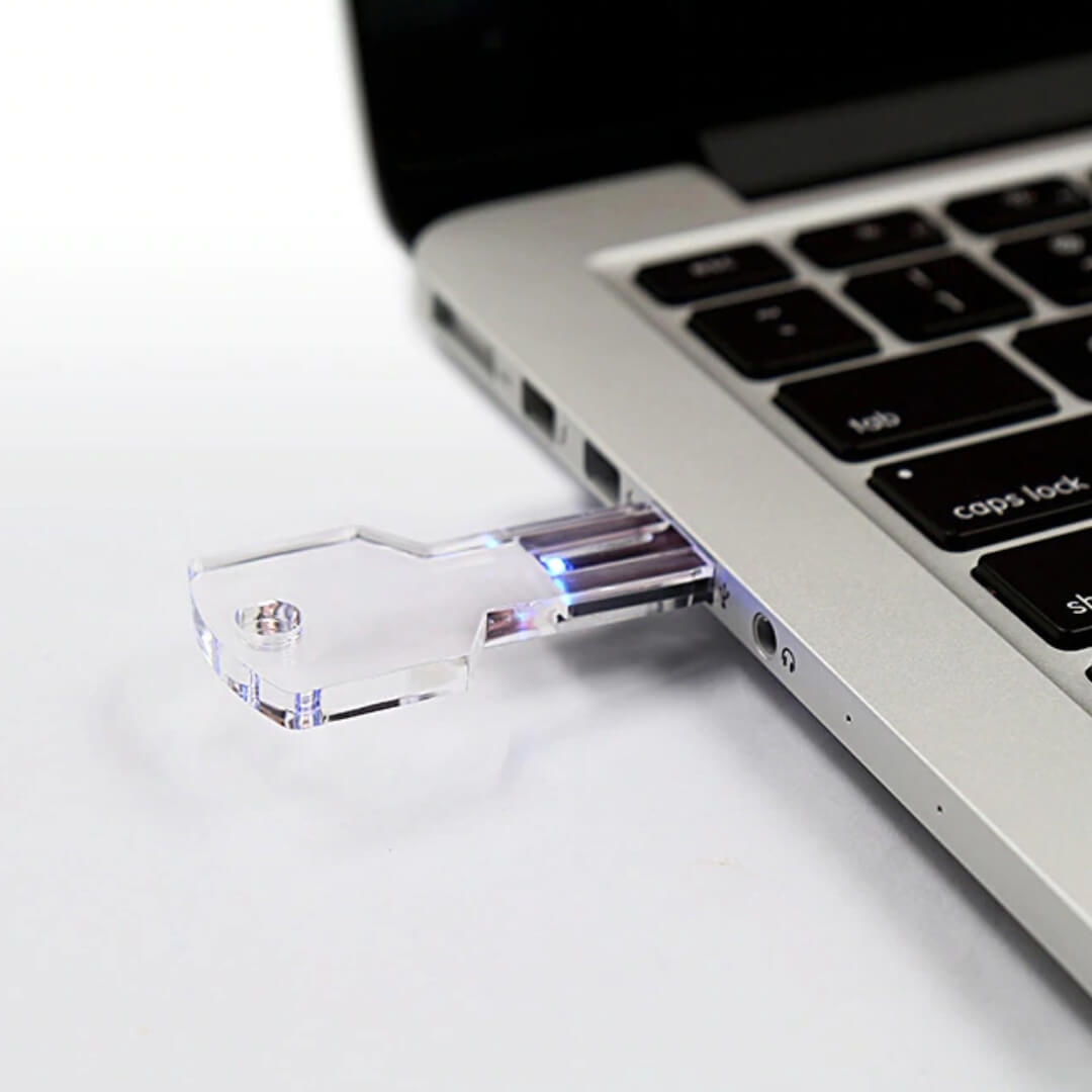 Key Shape Crystal Usb Pendrive