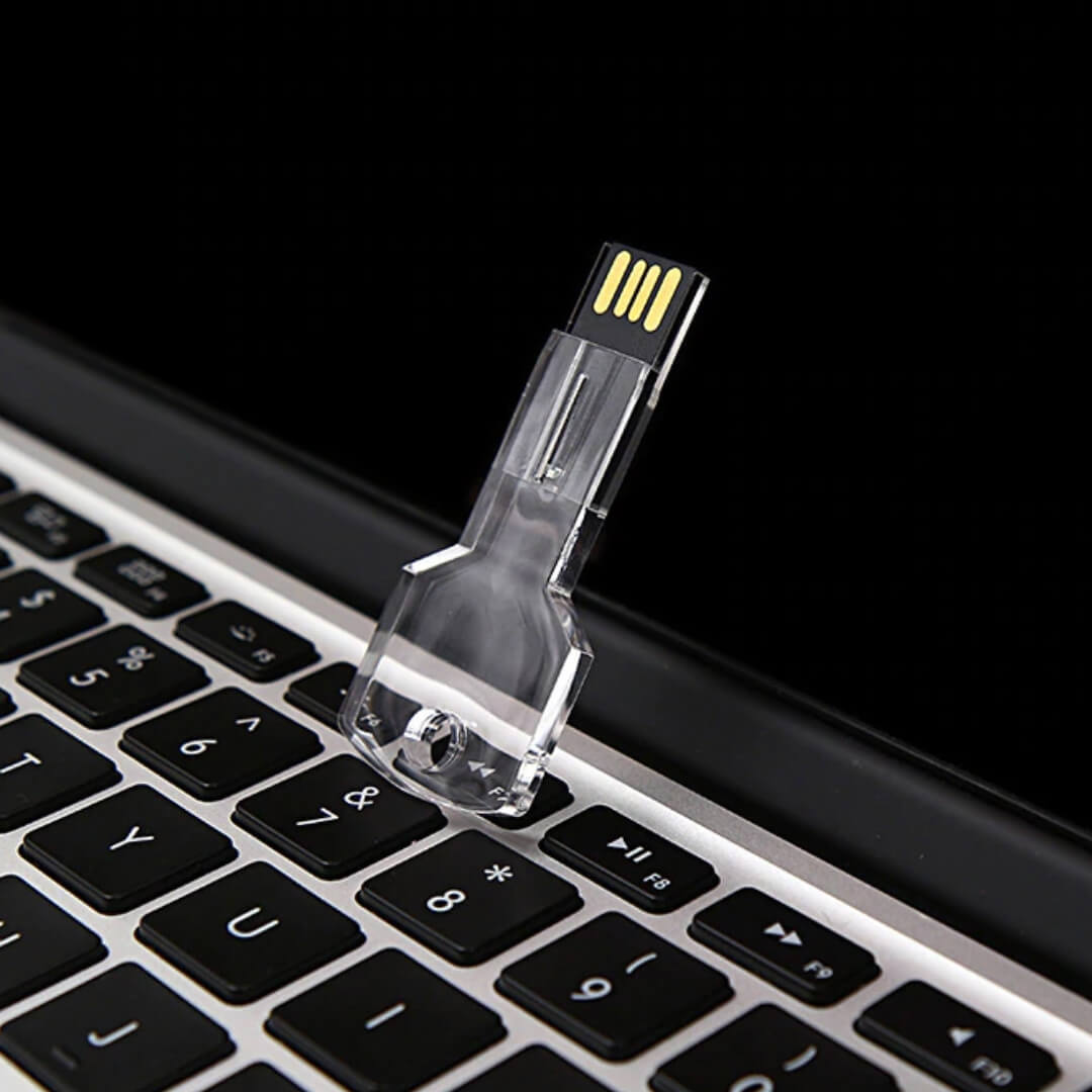 Key Shape Crystal Usb Pendrive