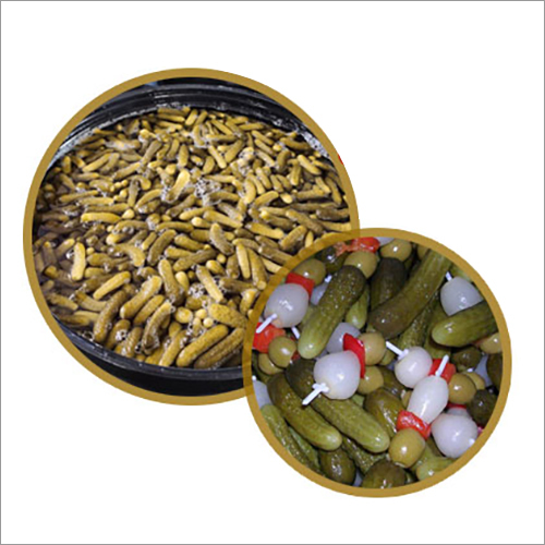 Gherkins, Cornichins , Cucumbers, Pepinillo, Preserving Compound: As Per Specs