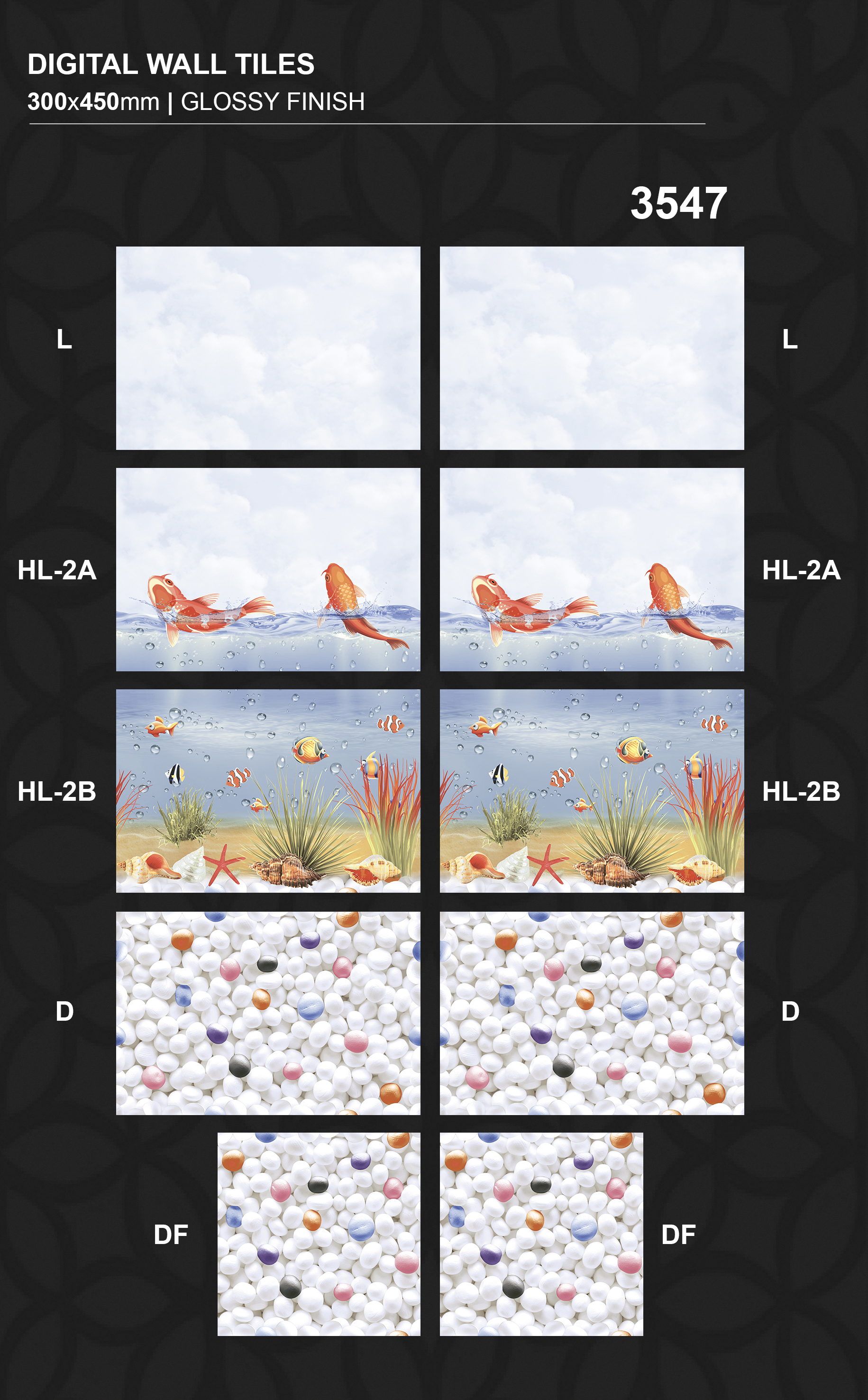 Any Color Cheapest Price 300x450mm Glossy Finish Wall Tiles